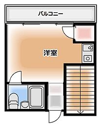 コーポ・アポロン ワンルームの間取図画像