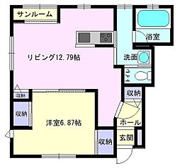 間取図画像 1LDK