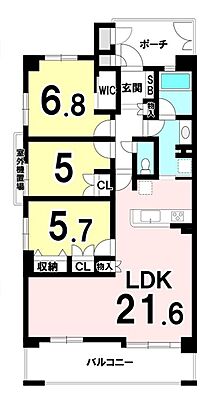 間取り ペルル習志野台ハウスII 2階/201号室