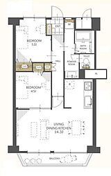 間取図画像 2LDK