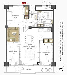 間取図画像 3LDK