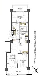 間取図画像 2LDK