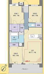 間取図画像 3LDK