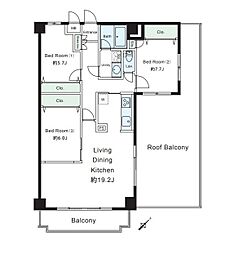 間取図画像 3LDK