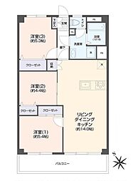 間取図画像 3LDK