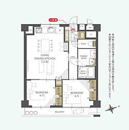 間取図画像 2LDK