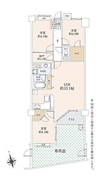 レーベンハイム東船橋ラピュアス 3SLDKの間取図画像