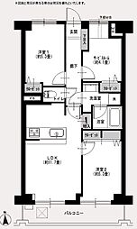 ライオンズマンション船橋第5 2SLDKの間取図画像