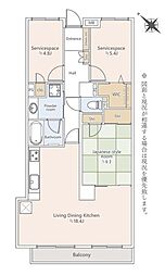 メイゾン千葉 1SLDKの間取図画像