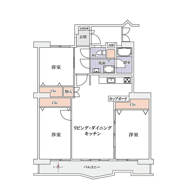 間取りを拡大表示