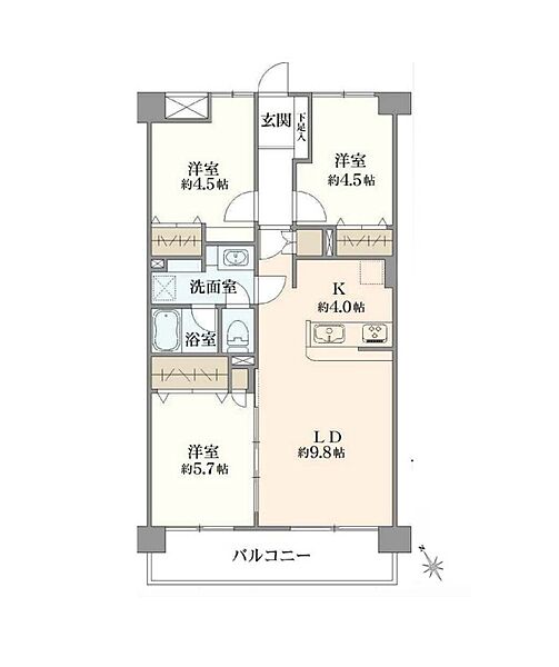 間取りを拡大表示