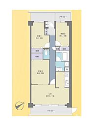 グラン・コート習志野 3LDKの間取図画像
