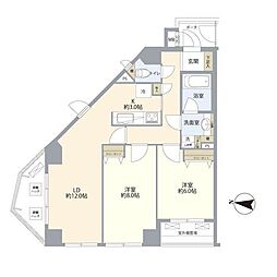 プライマリー椎名町 2LDKの間取図画像