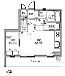 グランドメゾン本郷 1LDKの間取図画像