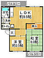 有野台住宅6号棟5階3.7万円