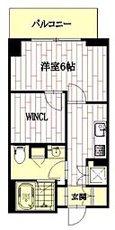 旭ケ丘スクエア 1SKの間取図画像