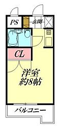 メゾン・ド・パルレ ワンルームの間取図画像