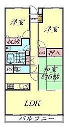 ダイアパレスアコスト岩沼2 3LDKの間取図画像