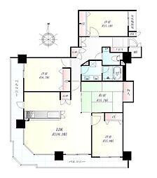 イオプラザ 4LDKの間取図画像