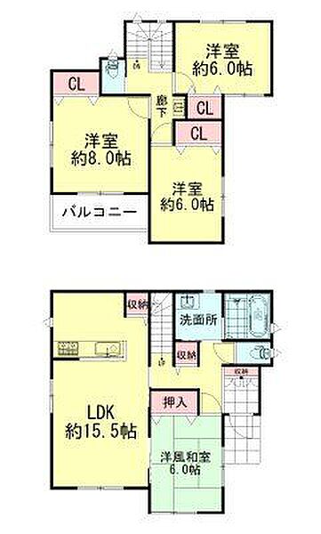 間取りを拡大表示
