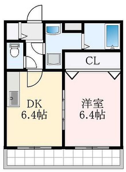 大阪府堺市美原区大饗(賃貸マンション1DK・3階・34.10㎡)の写真 その2