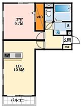 大阪府大阪狭山市茱萸木2丁目（賃貸アパート1LDK・2階・44.17㎡） その2