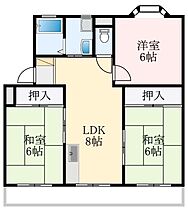 大阪府富田林市藤沢台4丁目8-31（賃貸マンション3LDK・1階・52.00㎡） その2