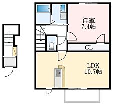 大阪府南河内郡河南町大字一須賀103-1（賃貸アパート1LDK・2階・49.09㎡） その2