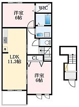 大阪府富田林市寿町3丁目2-14（賃貸アパート2LDK・2階・57.26㎡） その2