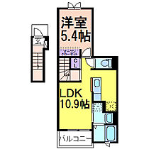 AKANE（アカネ）  ｜ 栃木県鹿沼市東町1丁目（賃貸アパート1LDK・2階・41.27㎡） その2