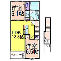 茂呂アパート（仮称）  ｜ 栃木県鹿沼市茂呂（賃貸アパート2LDK・2階・59.55㎡） その2