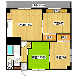 レジデンスコスモ 1階/106