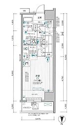 デュオステージ新高円寺 1Kの間取図画像