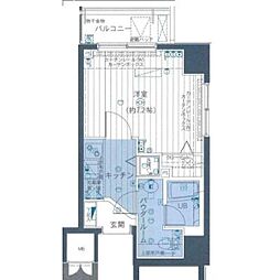 アプレシティ豊島園 1Kの間取図画像