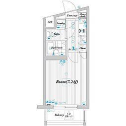 ビバリーホームズ豊島園 1Kの間取図画像