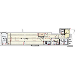 BeverlyHomes上井草 1Kの間取図画像