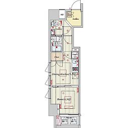 ビバリーホームズ両国 1DKの間取図画像