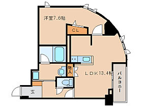 幸court narasanjo 602 ｜ 奈良県奈良市三条大宮町5-24（賃貸マンション1LDK・6階・50.99㎡） その2