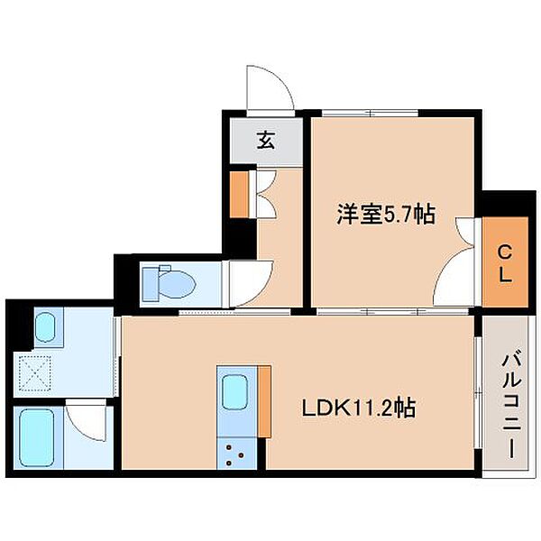 Stella ｜奈良県大和郡山市茶町(賃貸マンション1LDK・1階・43.97㎡)の写真 その2