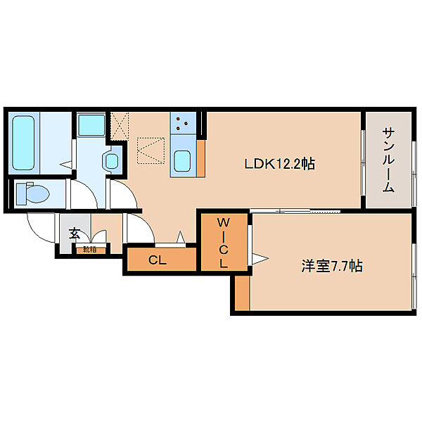 ハイフィールドIII 103｜奈良県奈良市高畑町(賃貸アパート1LDK・1階・50.14㎡)の写真 その2