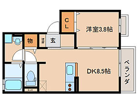 ラフィーネ 202 ｜ 奈良県奈良市東九条町674番地の1（賃貸アパート1LDK・2階・31.46㎡） その2