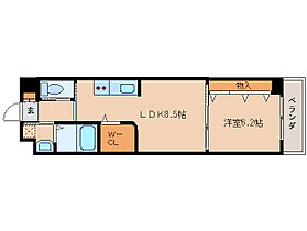 奈良県奈良市大宮町1丁目9-7（賃貸マンション1LDK・2階・35.20㎡） その2