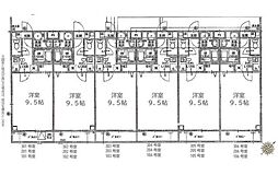 Comfortable緑が丘II 1Kの間取図画像
