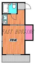 メゾン葵 1Kの間取図画像