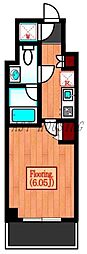 プレミアステージ笹塚 1Kの間取図画像