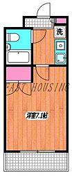 ジョイフル中野南台 1Kの間取図画像