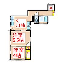 第一名山ビル  ｜ 鹿児島県鹿児島市名山町9番地6（賃貸マンション2K・5階・33.68㎡） その2