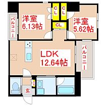 ＨＡＺＵ　ＧＲＡＮＤＥ  ｜ 鹿児島県鹿児島市新屋敷町26番地5（賃貸マンション2LDK・7階・56.94㎡） その2