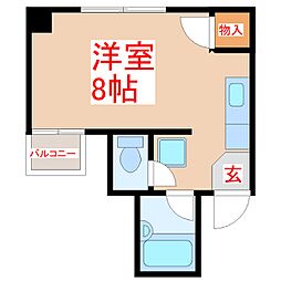 エース平之町 ワンルームの間取図画像