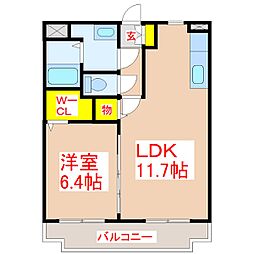 フォレストSachi 1LDKの間取図画像